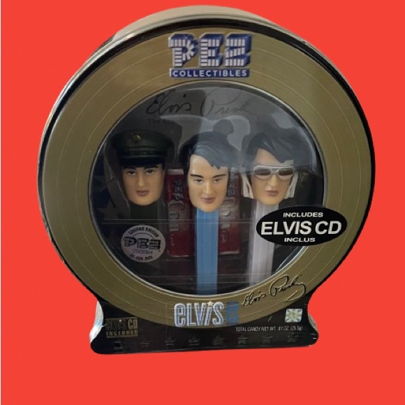 Elvis Presley Pez Dispenser 2007 Collector Set w/ Music CD Limited Edition. New! - Picture 2 of 6